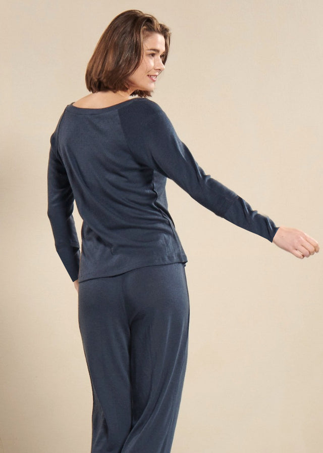 KNITTED Wellness Pajamas in pure merino wool