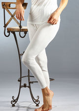 Women's leggings in silk and organic cotton