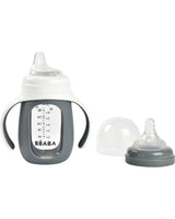 2in1 Learning Bottle in Glass and Silicone 210 ml