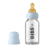 BIBS glass baby bottle 110 ml with natural rubber teat