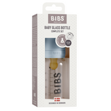 BIBS glass baby bottle 110 ml with natural rubber teat