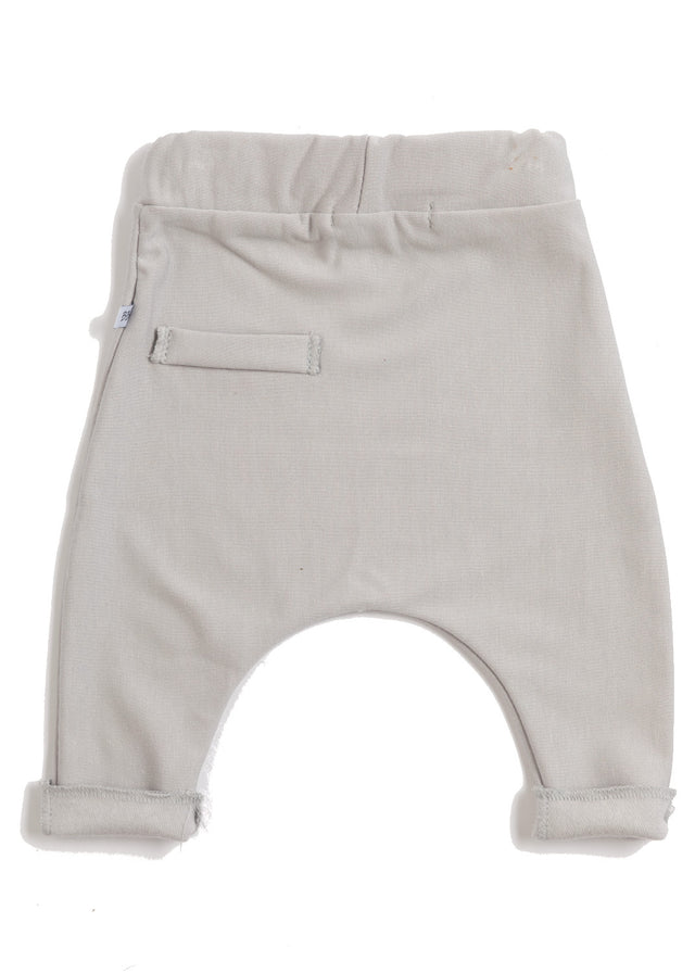 Trousers for newborns and children in organic Bamboo Sand