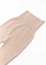 PINK knitted gaiters for newborns in organic bamboo