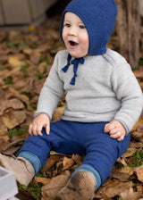 Bloomers trousers for children in pure organic boiled wool