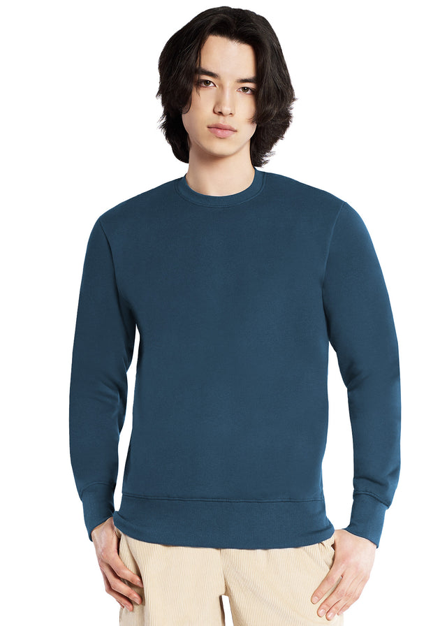 DENIM unisex crewneck sweatshirt in pure organic cotton