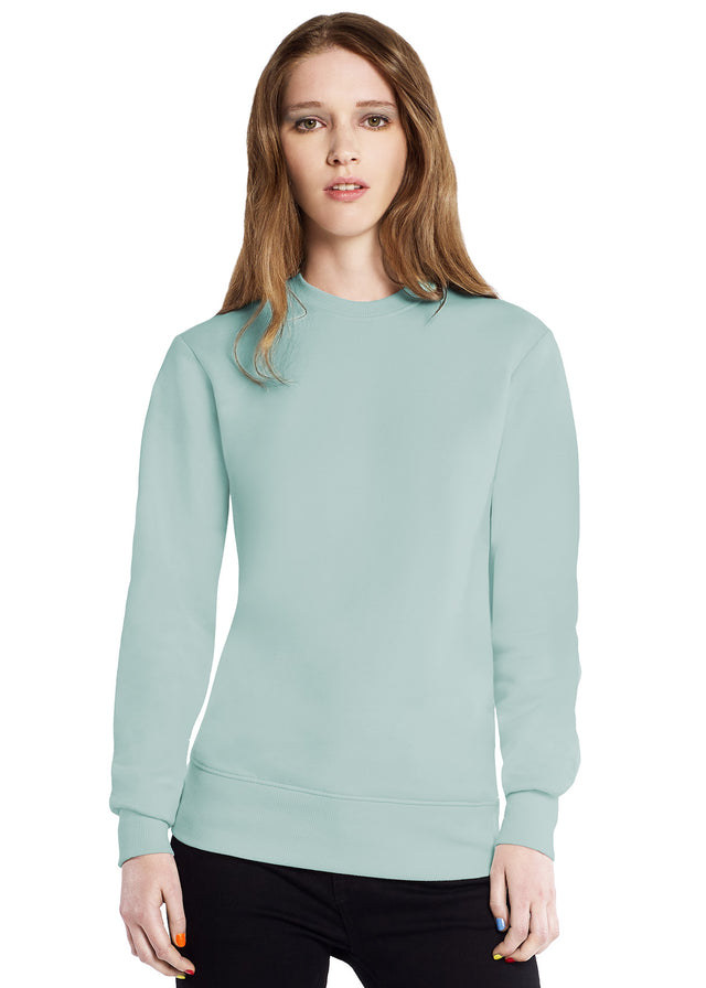 LIGHT MINT unisex crewneck sweatshirt in pure organic cotton