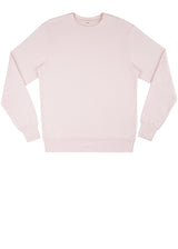 Felpa unisex girocollo LIGHT PINK in puro cotone biologico