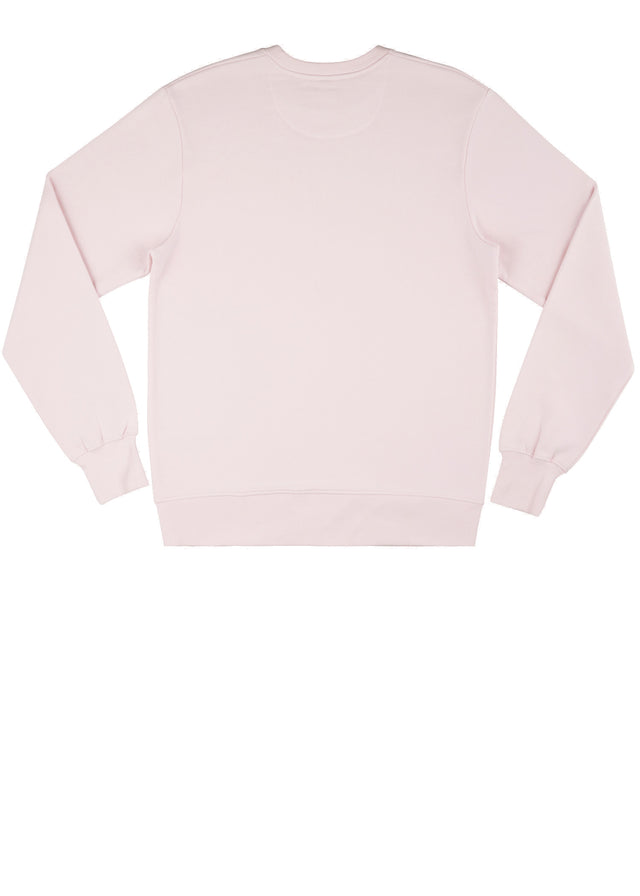 LIGHT PINK unisex crewneck sweatshirt in pure organic cotton