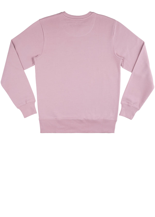 PURPLE ROSE unisex crewneck sweatshirt in pure organic cotton