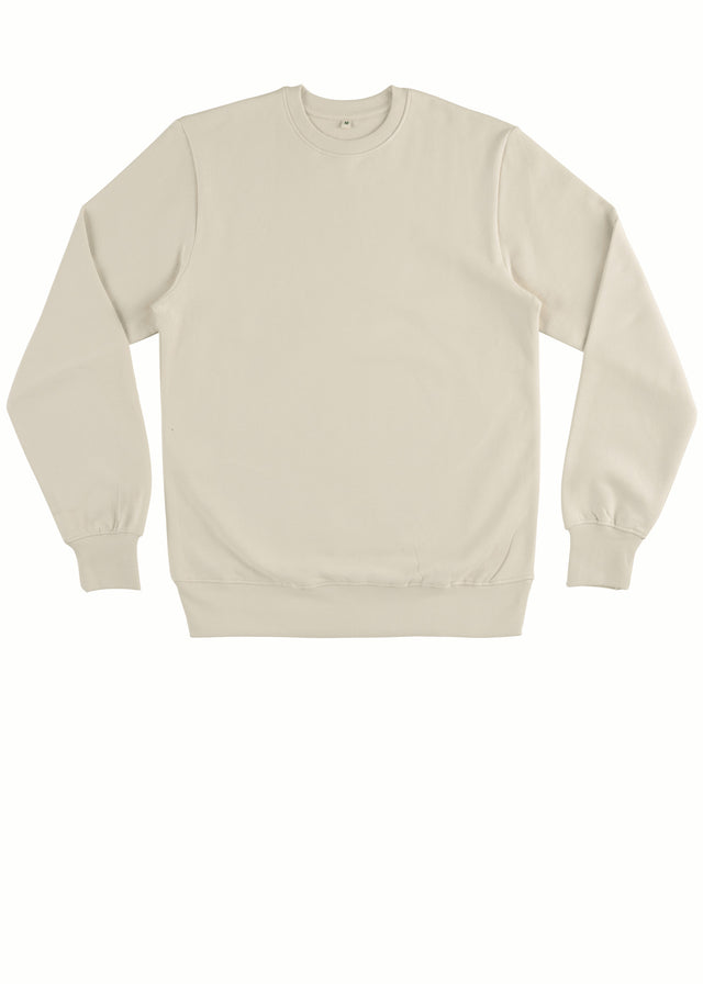 SAND unisex crewneck sweatshirt in pure organic cotton