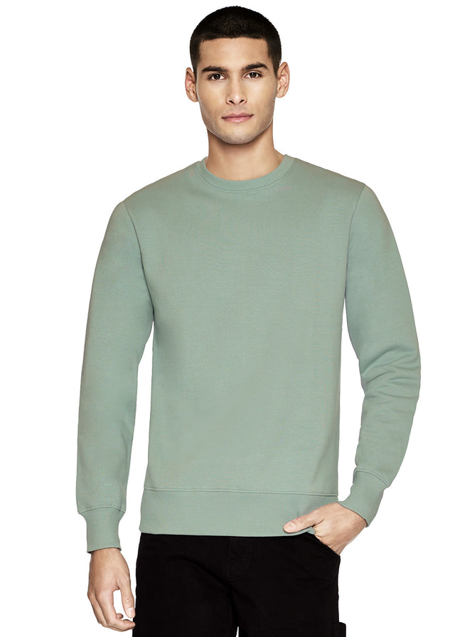 SLATE GREEN unisex crewneck sweatshirt in pure organic cotton