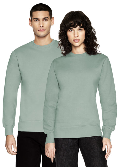 SLATE GREEN unisex crewneck sweatshirt in pure organic cotton