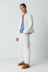 Olga White Women's Jacket in Organic Cotton