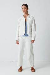 Olga White Women's Jacket in Organic Cotton