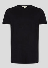 Basic BLACK Hemp and Organic Cotton T-shirt for men