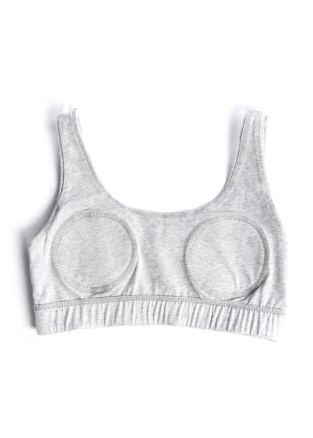 Organic cotton padded bra top