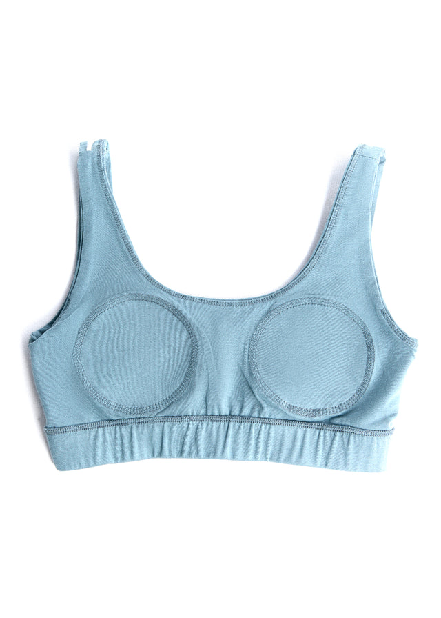 Organic cotton padded bra top