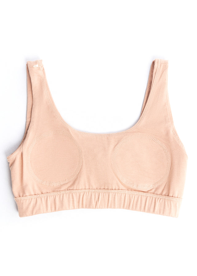 Organic cotton padded bra top