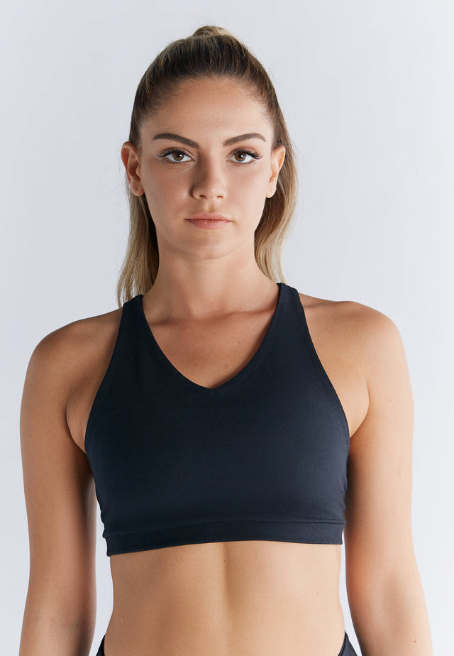 Sport top padded in organic cotton