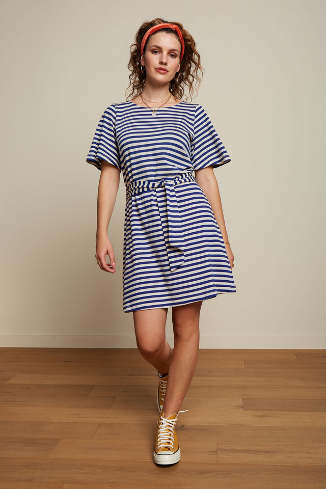 Pure organic cotton striped Lizzy dress