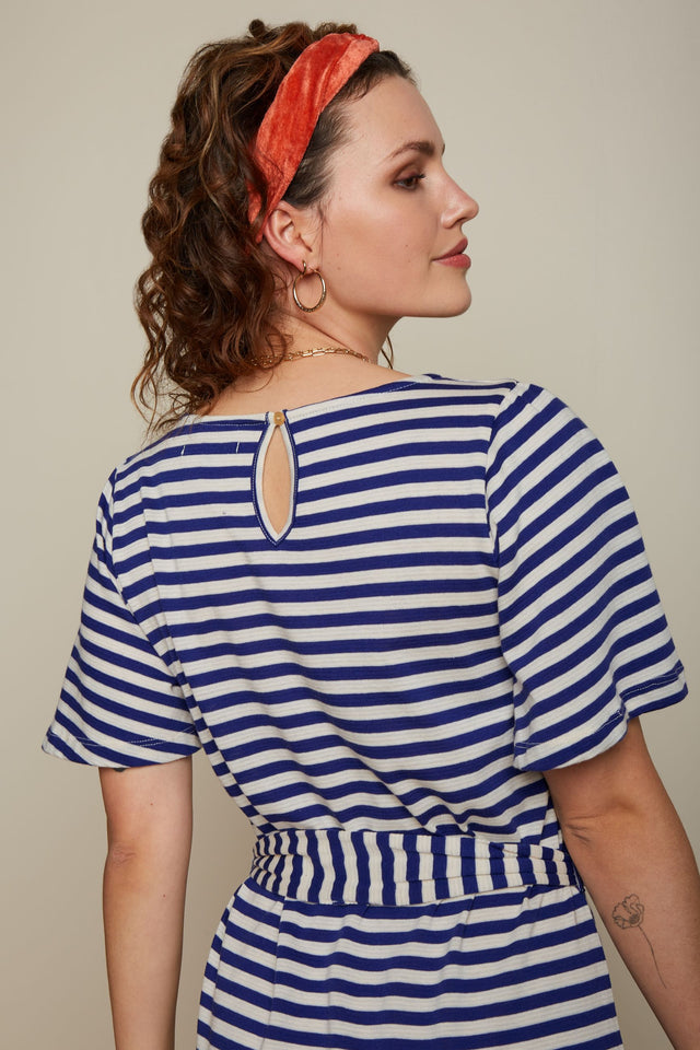 Pure organic cotton striped Lizzy dress