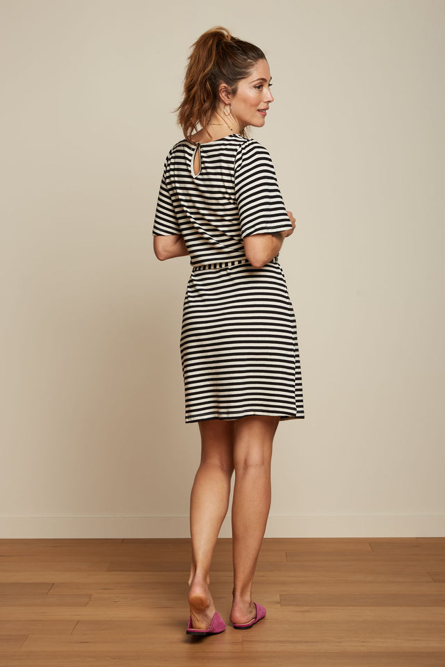 Pure organic cotton striped Lizzy dress