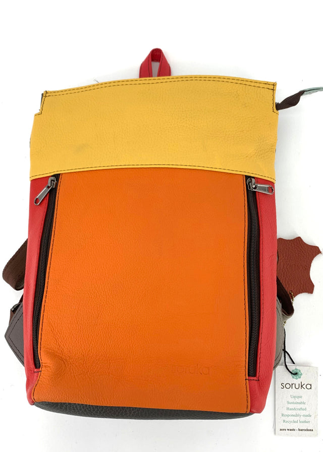 Berli Soruka backpack in Fairtrade recycled leather