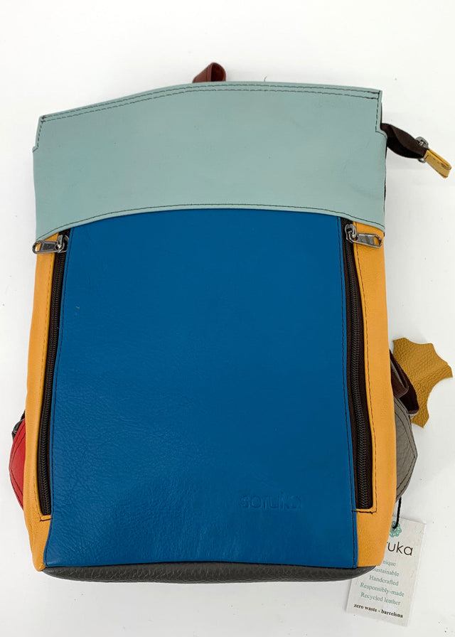 Berli Soruka backpack in Fairtrade recycled leather