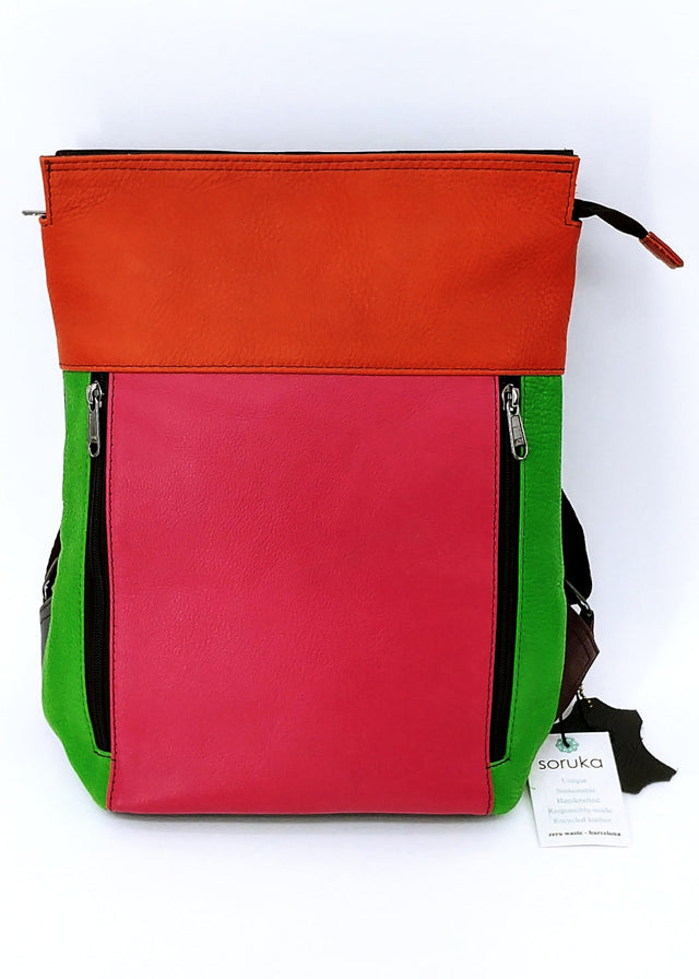 Berli Soruka backpack in Fairtrade recycled leather