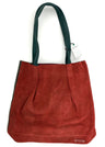 Sophia Shopper bag in suede and EquoSolidale recycled leather