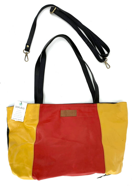 Elba two-volume bag in EquoSolidale recycled leather