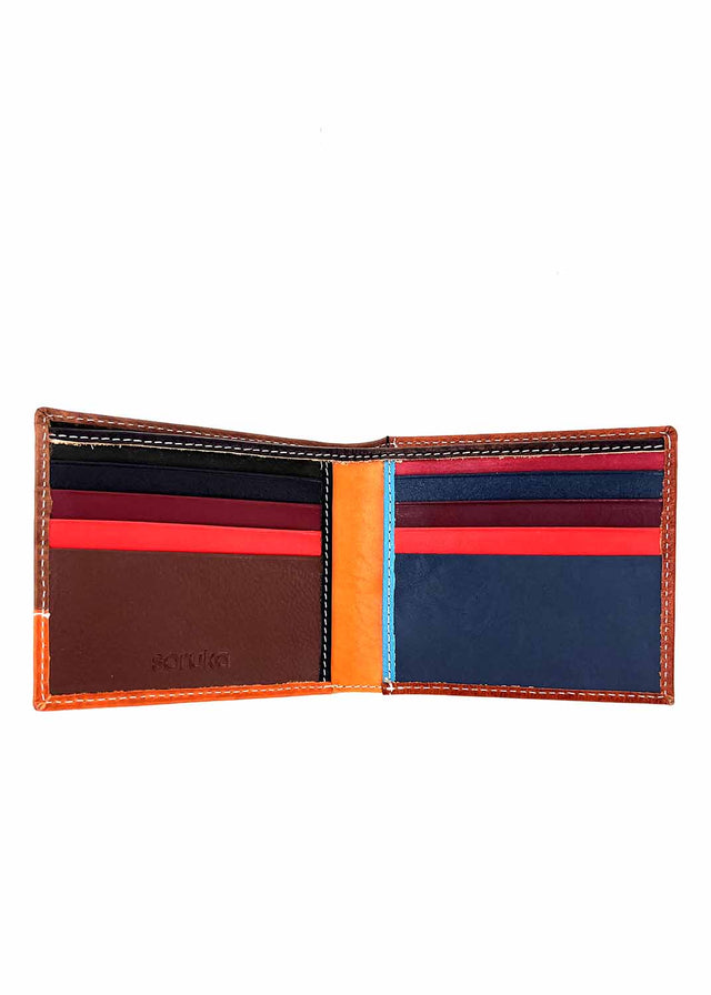 Enzo men's wallet in Fairtrade recycled leather