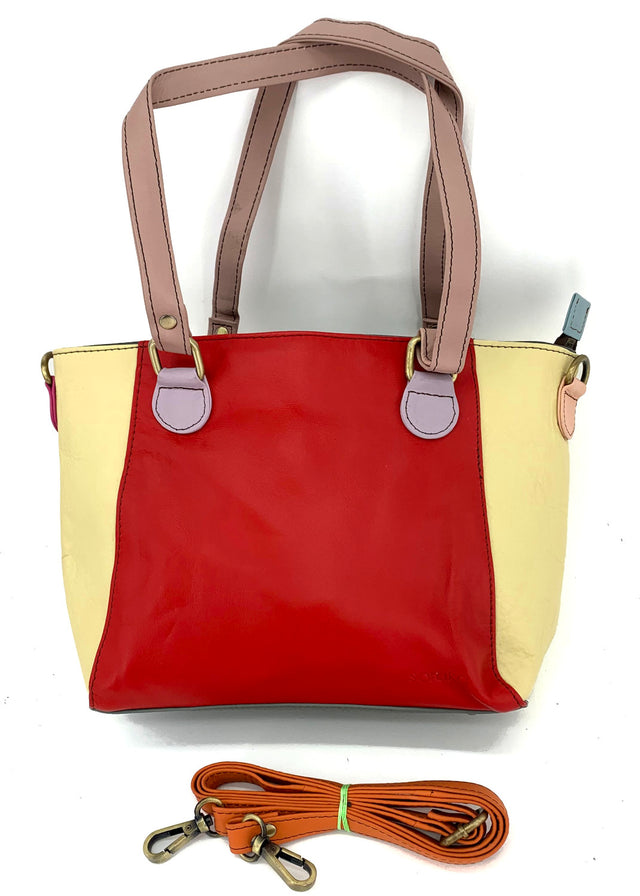 Ruby Bauletto bag in Fairtrade recycled leather