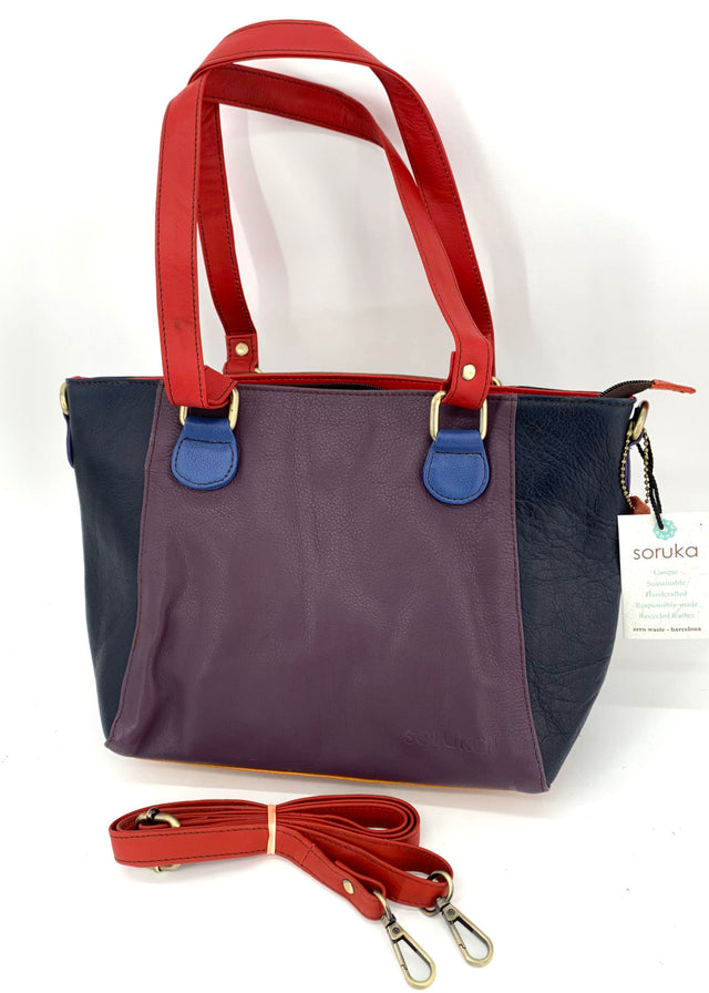 Ruby Bauletto bag in Fairtrade recycled leather