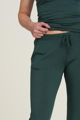 Jogger Green women's Tencel trousers