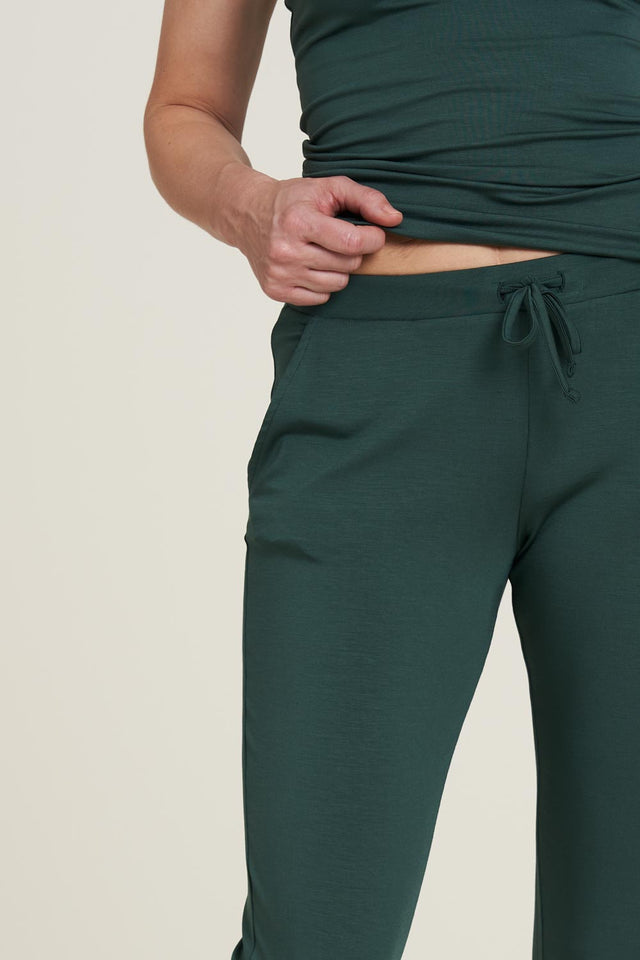 Pantaloni Jogger Green da donna in Tencel