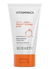 Facial scrub - Vit. C, AHA + Sweet orange peel