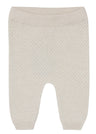 Popcorn trousers for children in organic cotton and linen