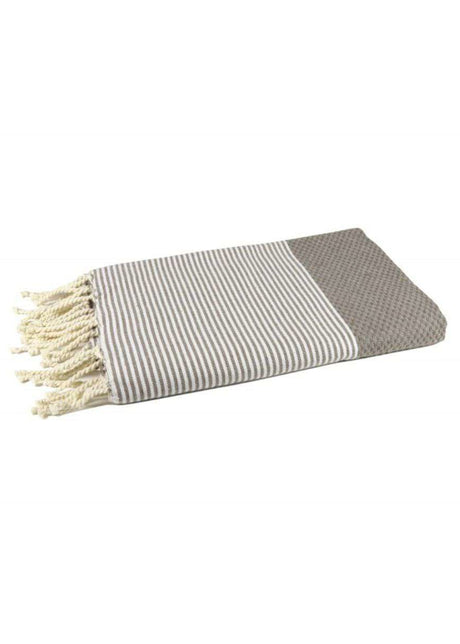 Honeycomb Fouta Towel 100x200 cm in recycled cotton