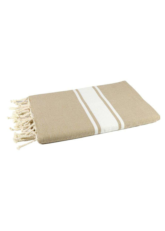 Flat weave Fouta towel 100x200 cm in recycled cotton