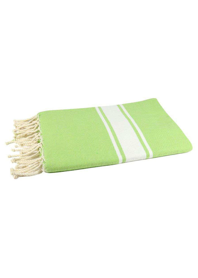 Flat weave Fouta towel 100x200 cm in recycled cotton