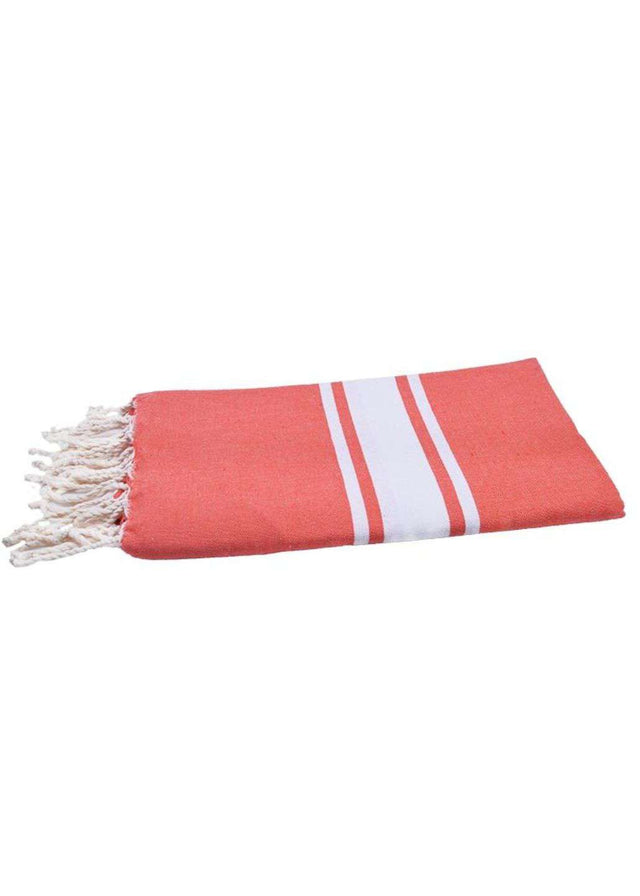 Flat weave Fouta towel 100x200 cm in recycled cotton