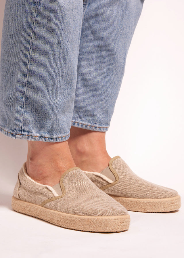 Scarpe Slip On Tony unisex in canapa Vegan