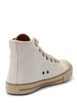 Scarpe Trainer High BILLY Offwhite unisex in canapa Vegan