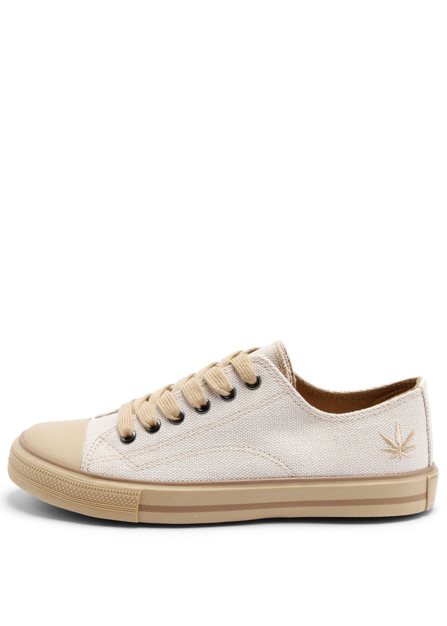 Scarpe Trainer Low Marley Offwhite unisex in canapa Vegan