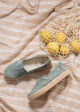 Espadrilles TIM Seagreen unisex in cotone biologico e yuta