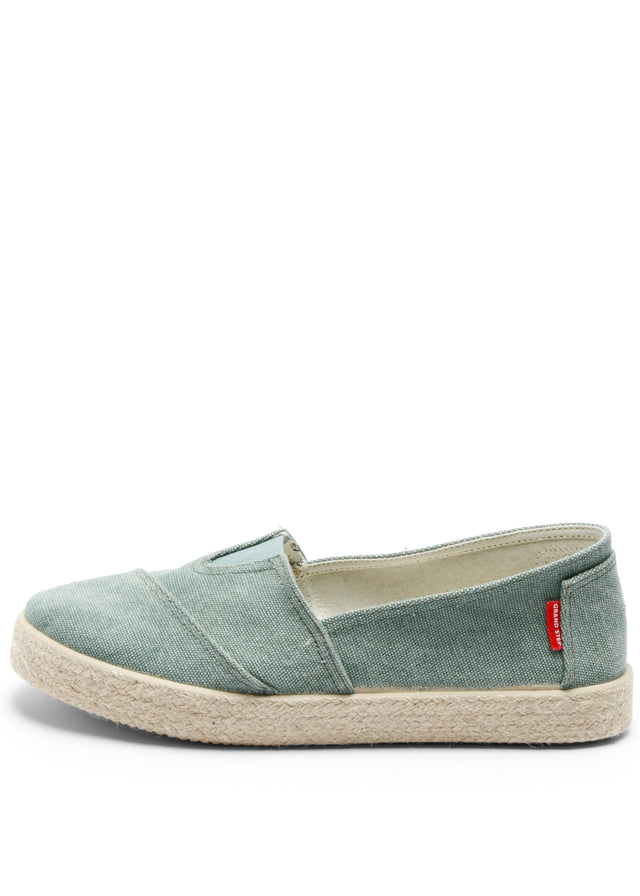 Espadrilles TIM Seagreen unisex in cotone biologico e yuta