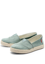 Espadrilles TIM Seagreen unisex in cotone biologico e yuta