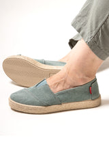 Espadrilles TIM Seagreen unisex in cotone biologico e yuta