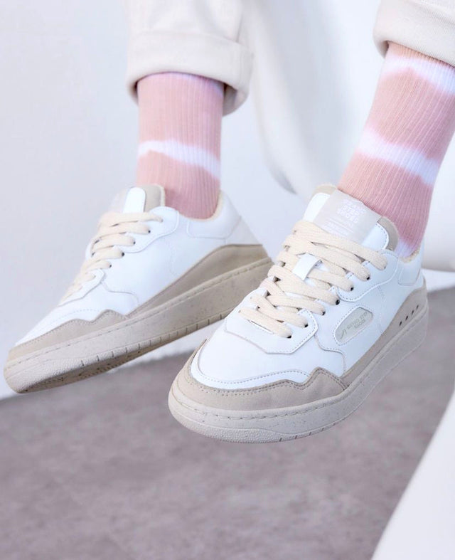 Scarpe Sneaker Level Offwhite da donna in pelle di MELA Vegan